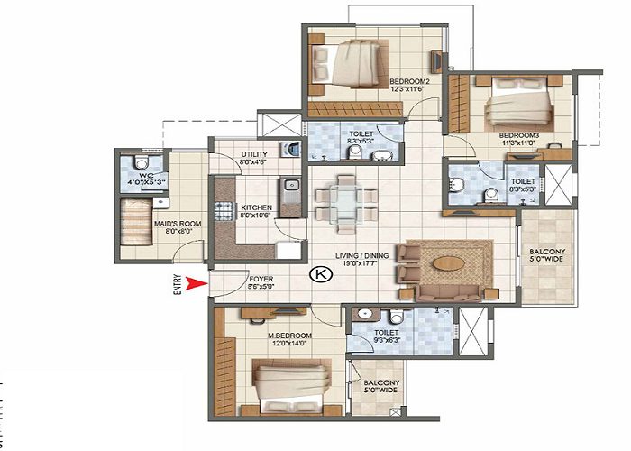 Godrej Gold County Floor Plan