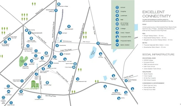 Godrej Eternity Location Map