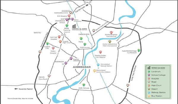 Godrej Green Glades Location Map