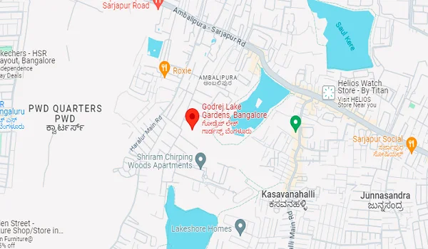 Godrej Lake Gardens Location Map