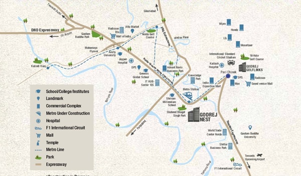 Godrej Nest Location Map